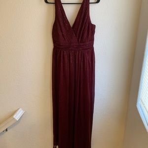 Sparkly Bridesmaid dress burgundy